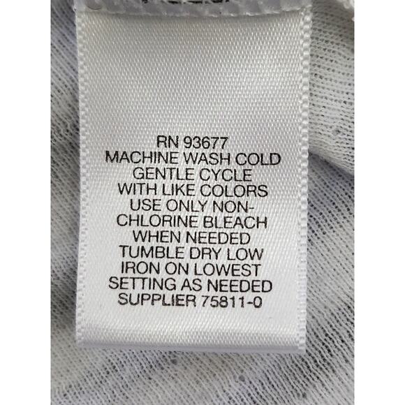 Liz Claiborne Size XL Black & White Stripes Front Pocket Knit Pullover Top #flaw - Picture 10 of 13